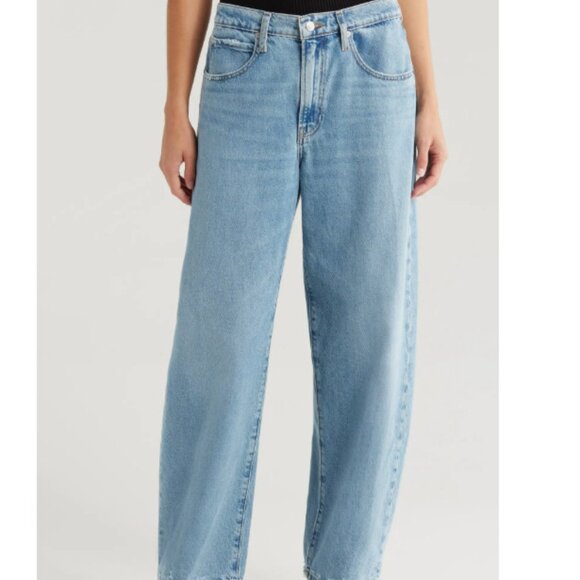 FRAME Denim Low Slung Barrel Leg Jeans (CARAMIA), Size 28, EUC - Picture 4 of 16